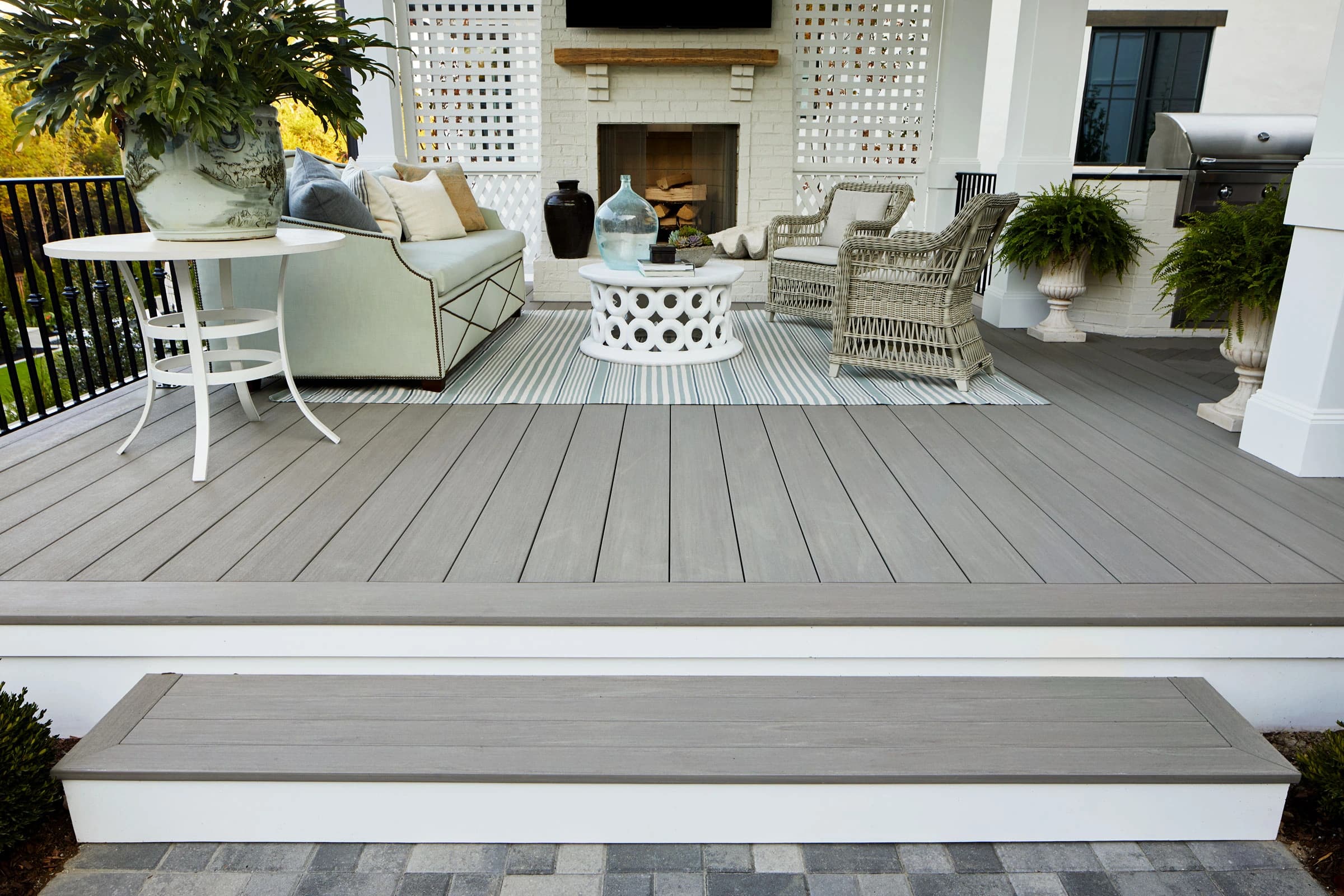Contemporary Grey Composite Decking