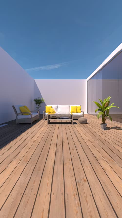 Outdoor Wooden Deck Flooring Panel